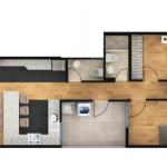 3 Dormitorios - Dpto. 102 - 106.5 m2